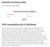 Picture of Current Currency Status